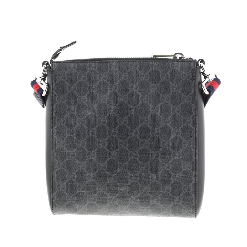 GUCCI GG Supreme Shoulder Bag Messenger Black AB - Picture 3 of 6